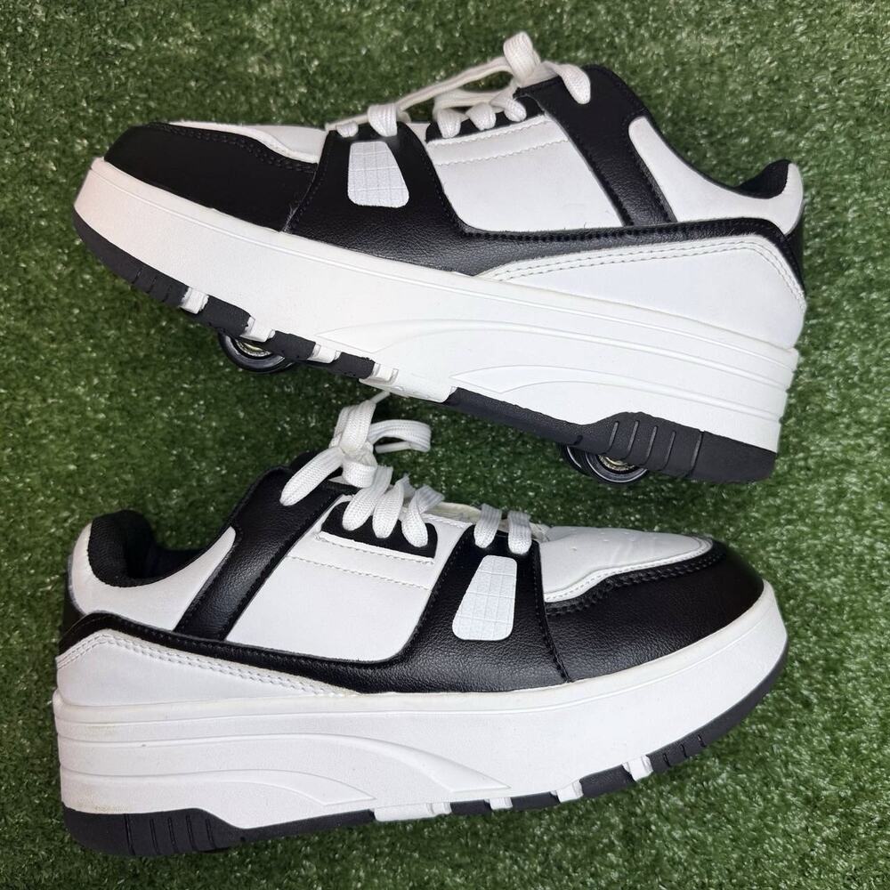 Kids 4-Wheel Roller Skate Shoes Sneakers 7Y Sport Christmas Gift